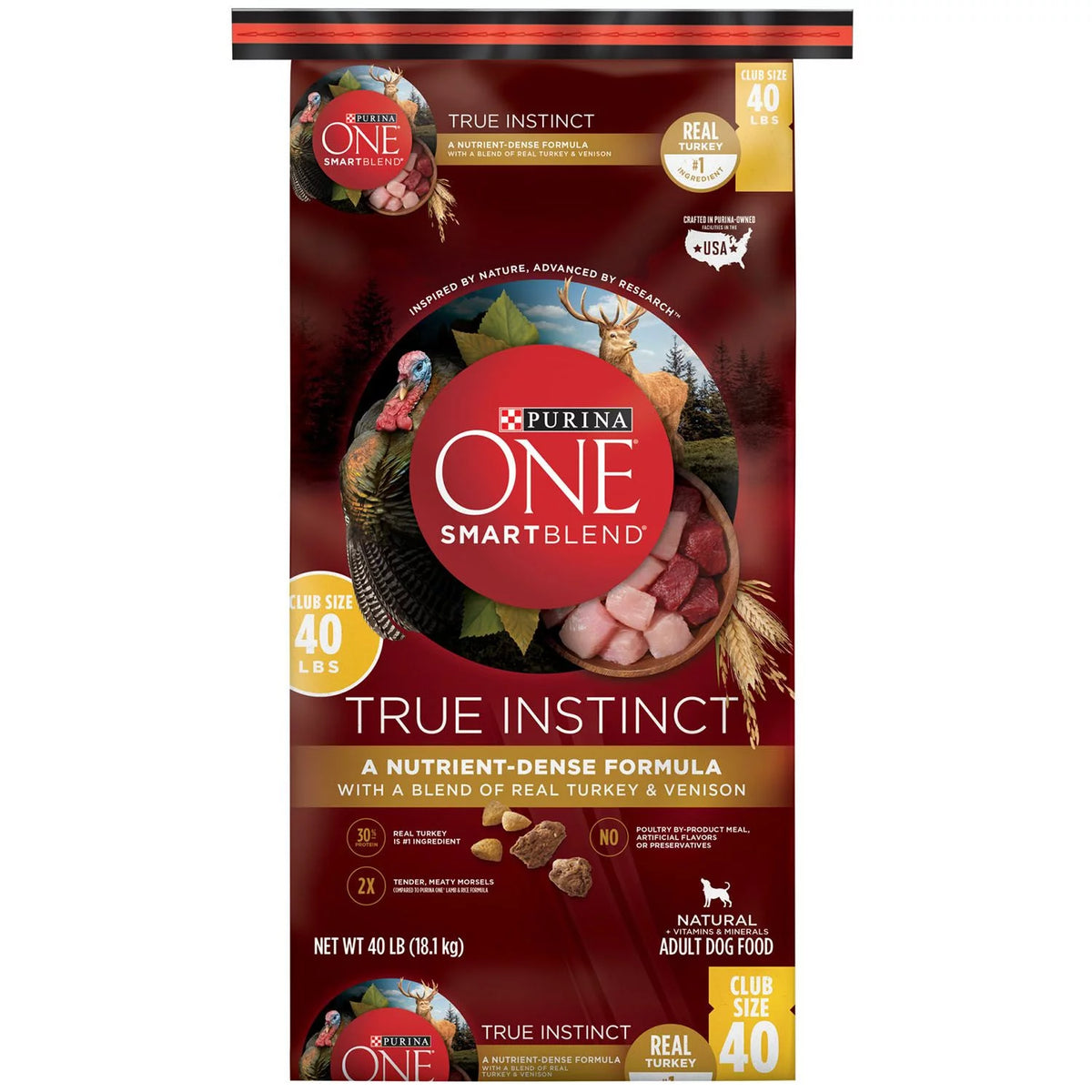Real Turkey & Venison Adult Premium Dog Food 40 lb. Bag Z306587