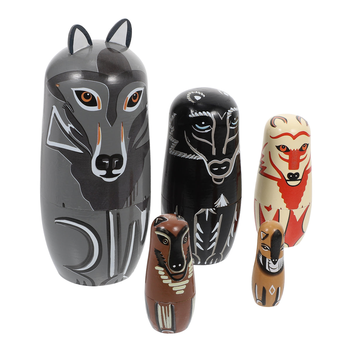 Painted Wooden Stacking Dolls S1324