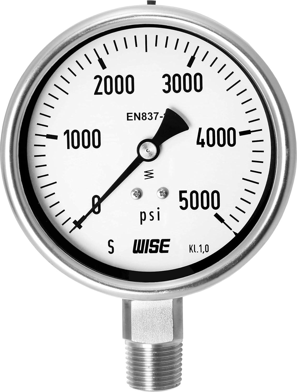 100mm Dial 0~400psi Stainless Steel Pressure Gauge Pack of 2 X239