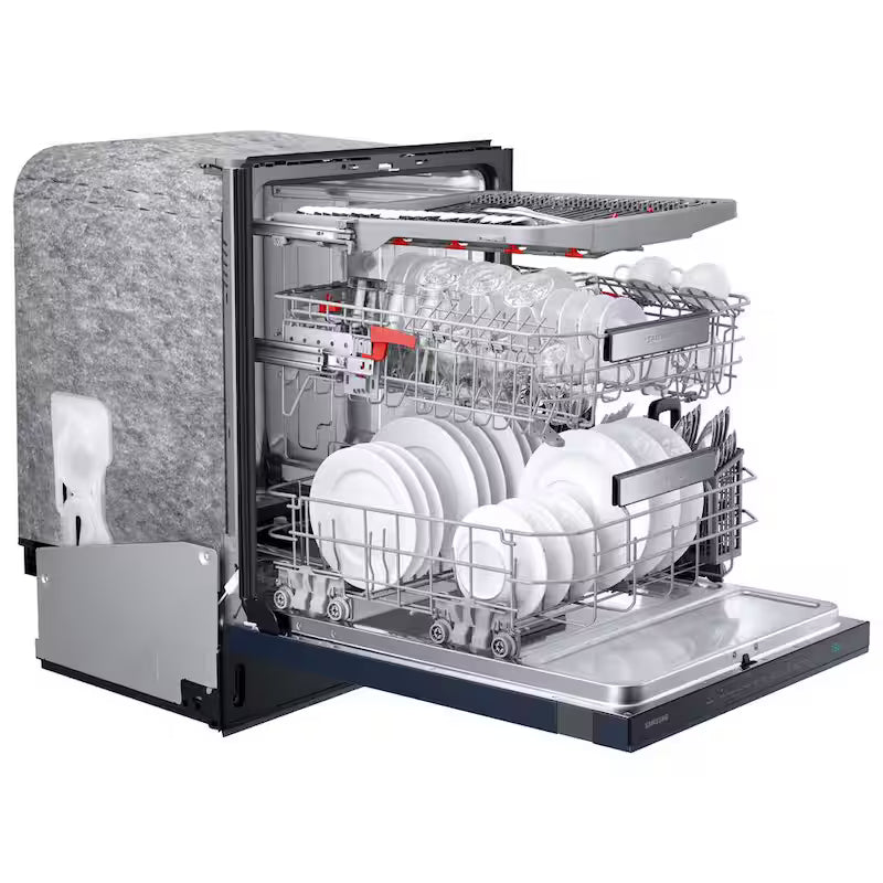 24 in. Navy Steel Smart Built-in Tall Tub Dishwasher with Stainless Steel Tub F4910