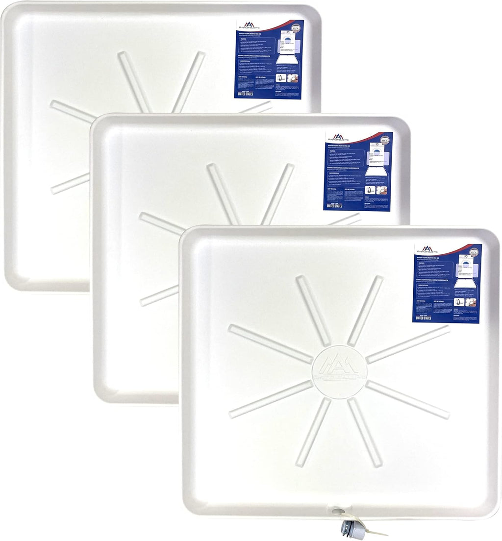 White Color Drain Pan Made Of Recycled Plastic - Pack of 10 J115