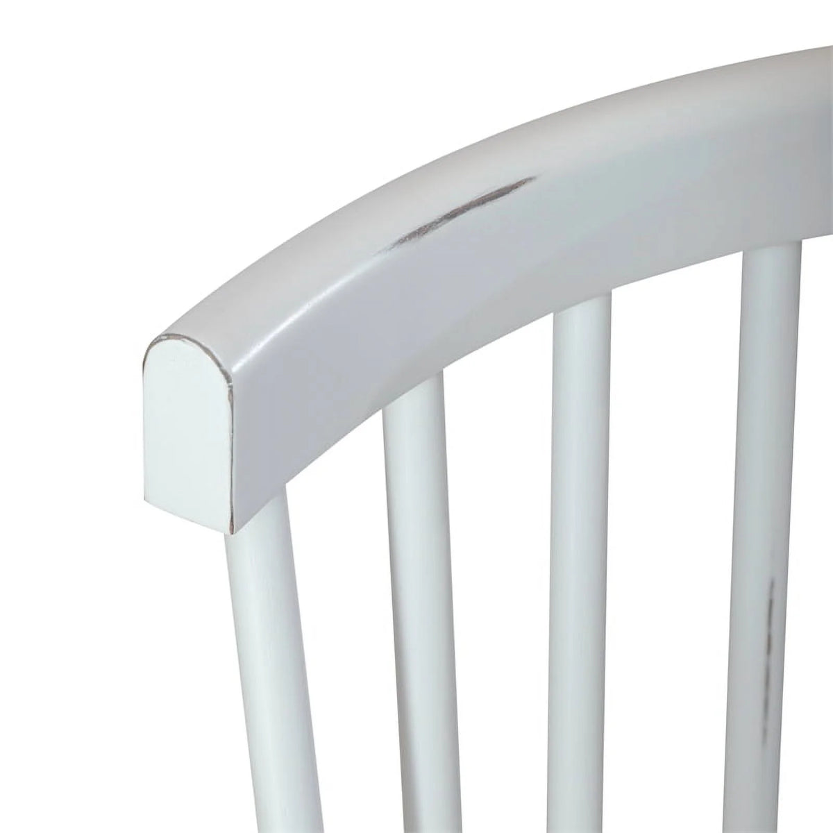 White Spindle Back Side Chair V204061