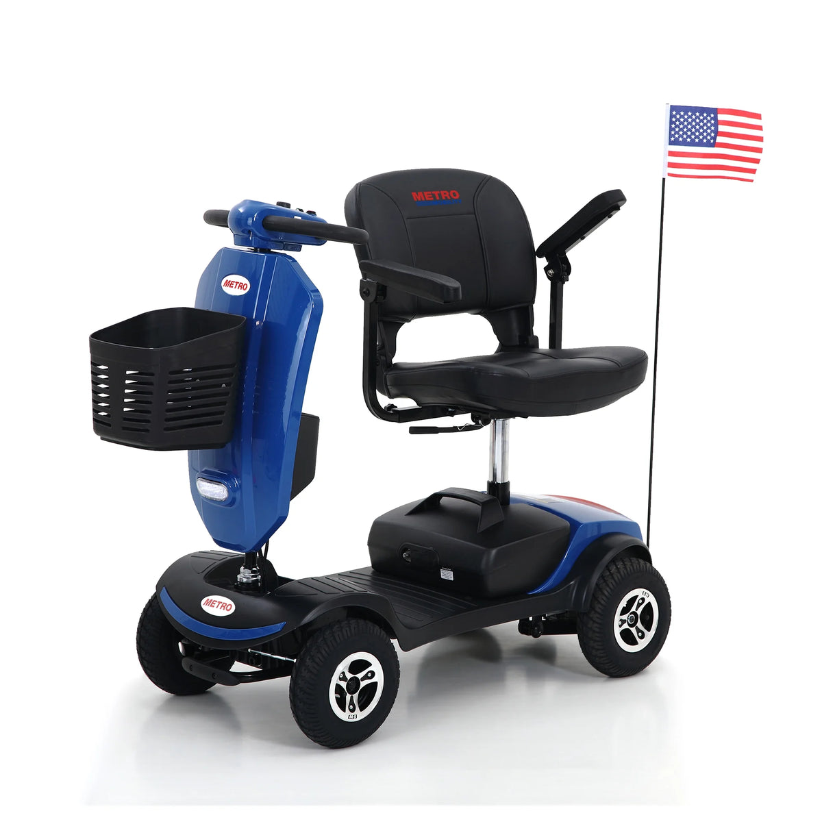 Blue 4 Wheel Mobility Scooter with Seat F286717