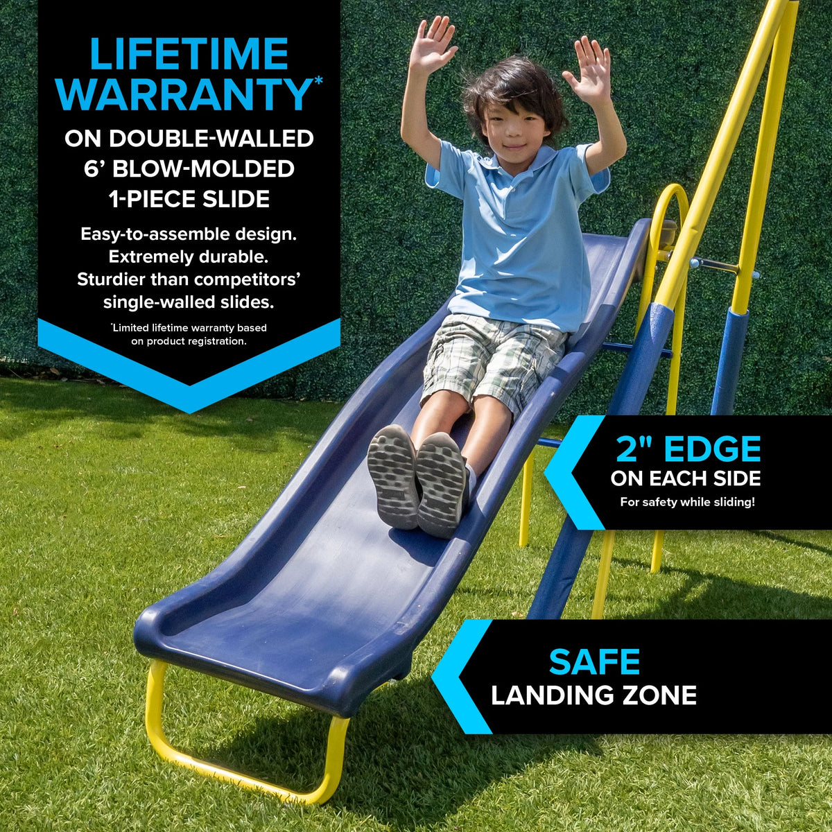 Metal Swing Set with Saucer Swing and Glider Swing V9926