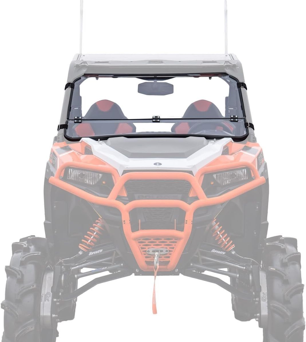 Heavy Duty Scratch Resistant Flip Down Windshield K157