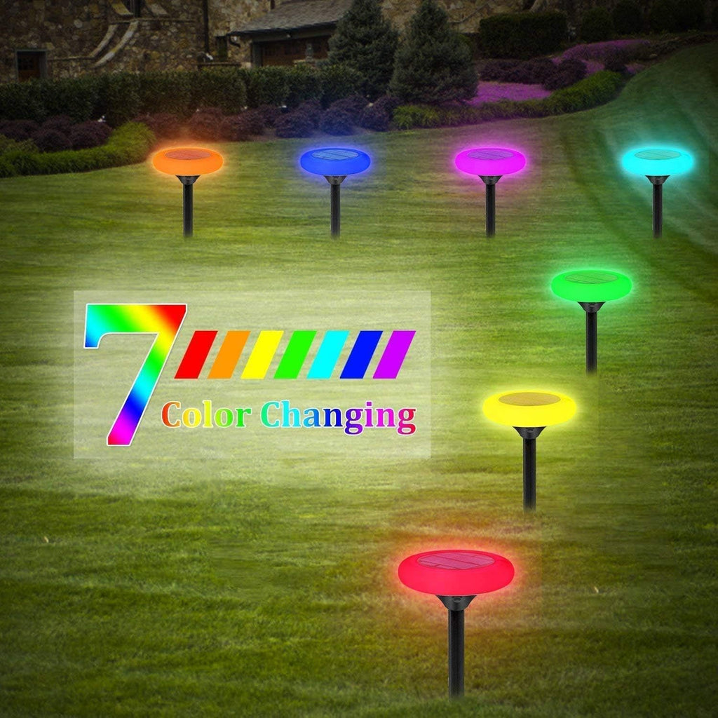 7 Color Solar Pathway Lights (4Pack) W26213