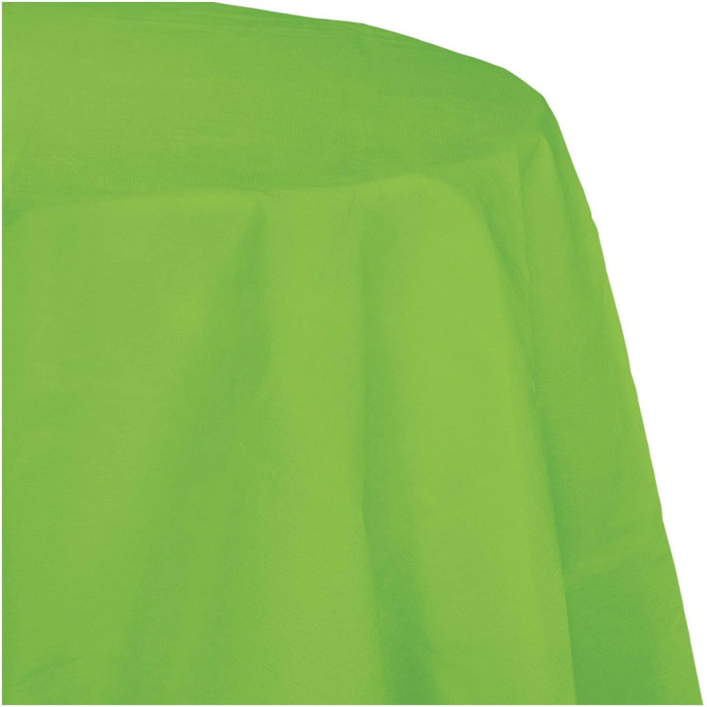Pack of 12 Lime Green Disposable Tissue Table Covers 82x22 F33969