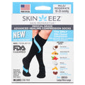 Black L/XL Hydrating Compression Socks 10-20 mmHg J320