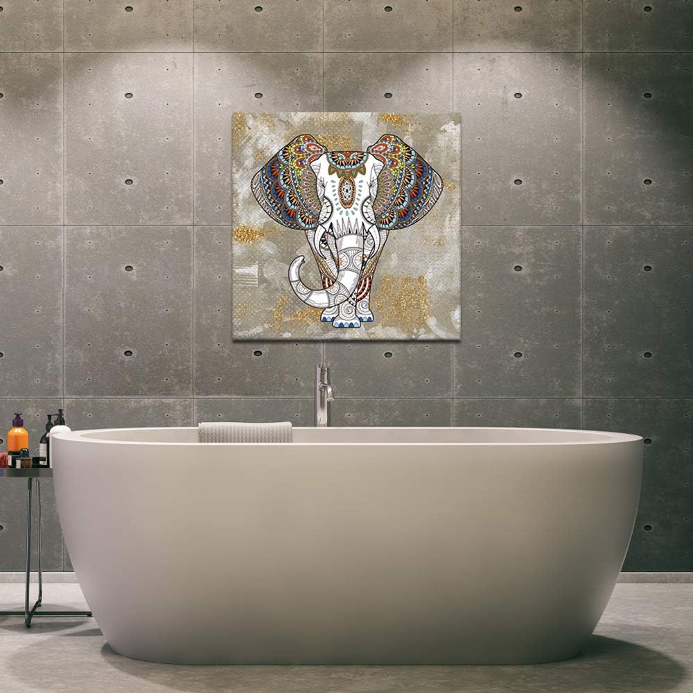 Elephant Canvas Wall Art Framed Painting Prints D2617