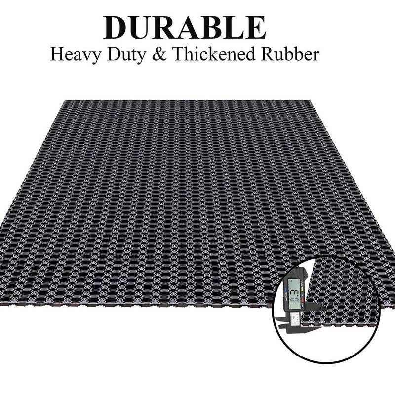 Octagonal 100% Rubber Hollow Mat D803220