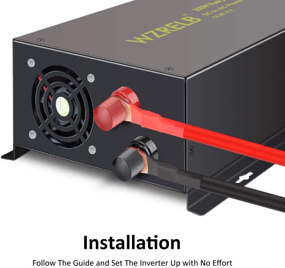 800Watt 12V DC to 110V 120V Power Inverter with Remote Control Dual AC Outlets R273