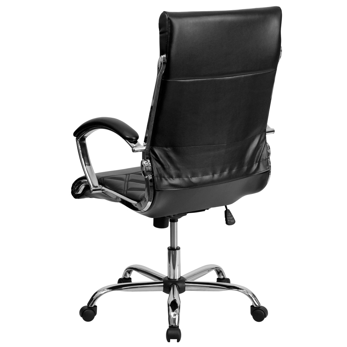 High Back Quilted Black LeatherSoft Executive Swivel Office Chair K62100
