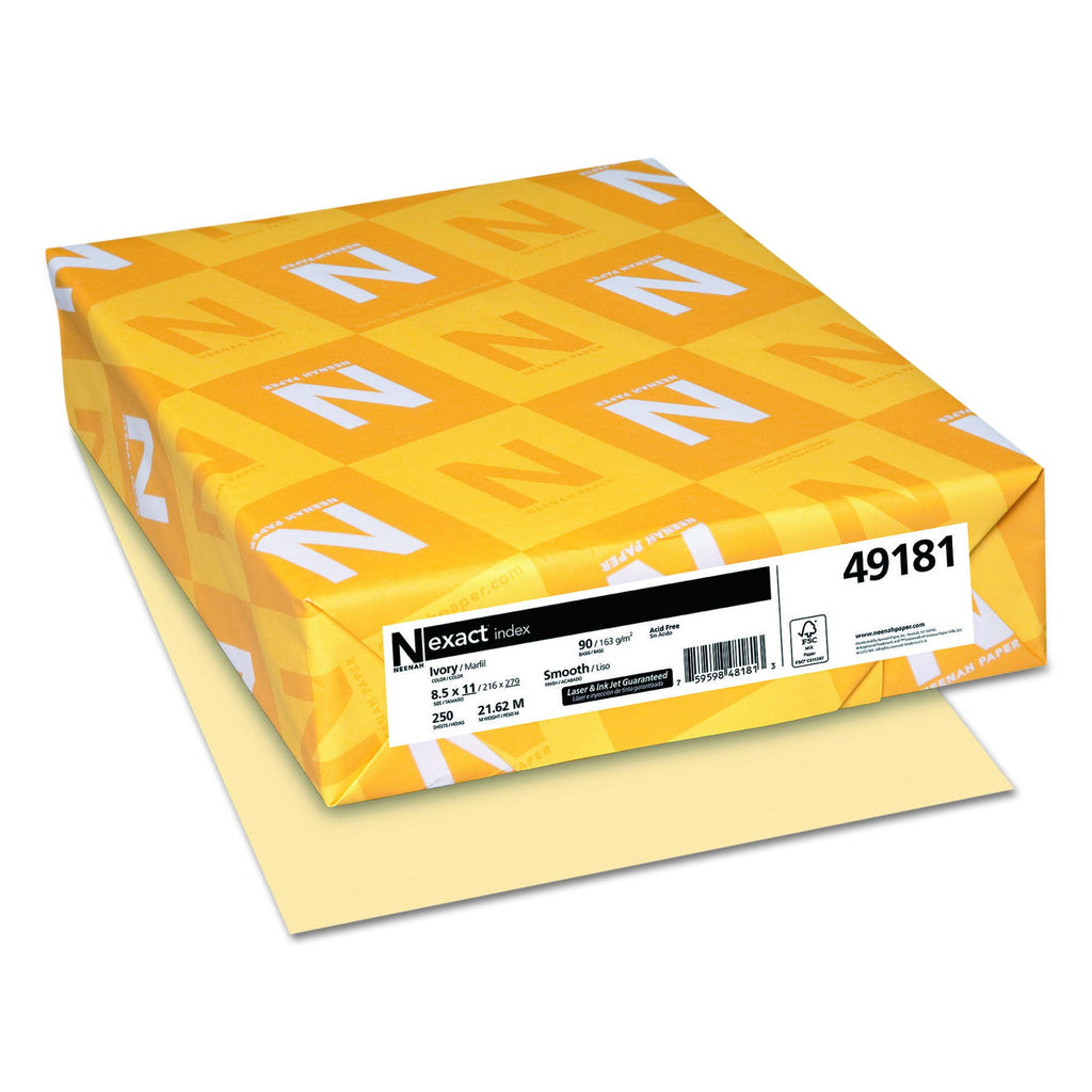 ivory 8.5 in x 11 in 250 sheet card stock Z3245