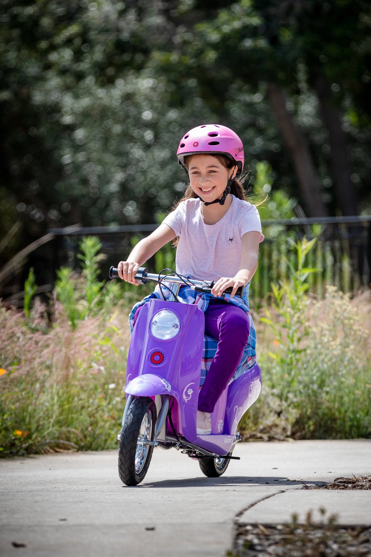 Purple Electric Scooter X58237