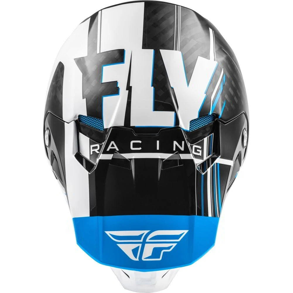Blue/White/Black XL Carbon Helmet K1041