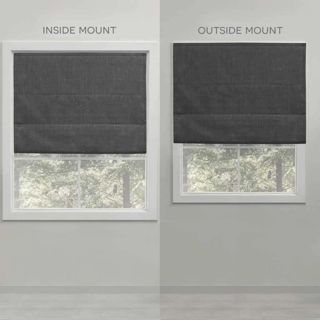 Silver Blackout Roman Shade A187843