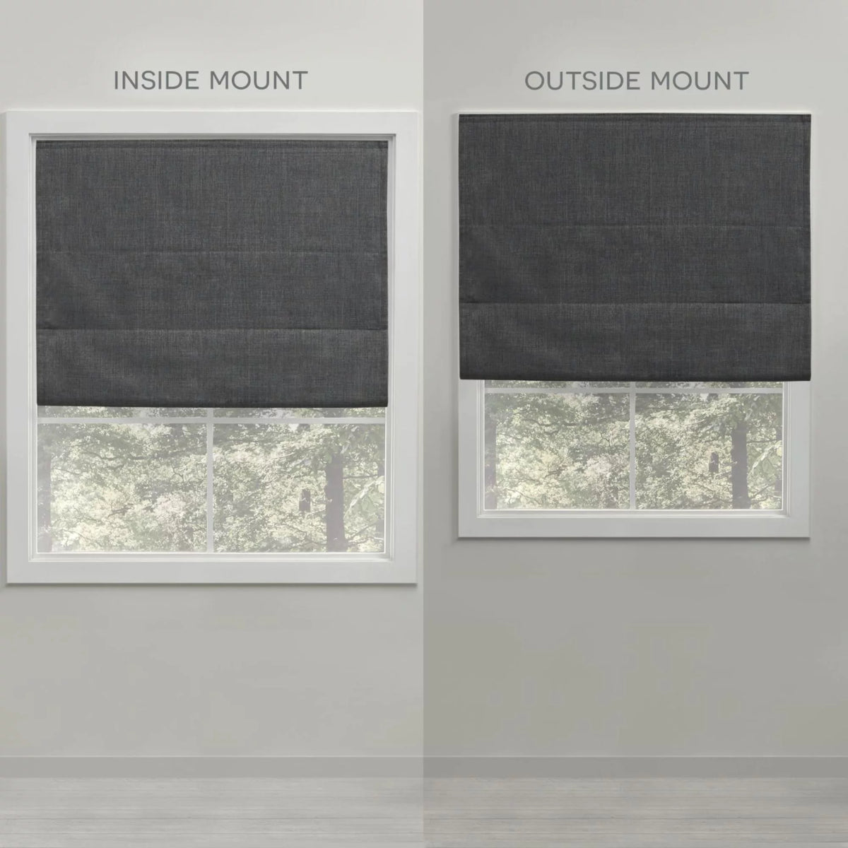 Silver Blackout Roman Shade A187843