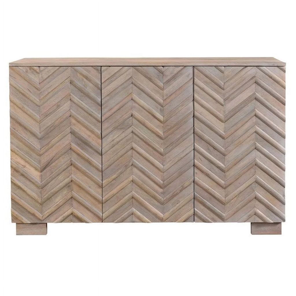Solid Wood 3 Door Sideboard V61882