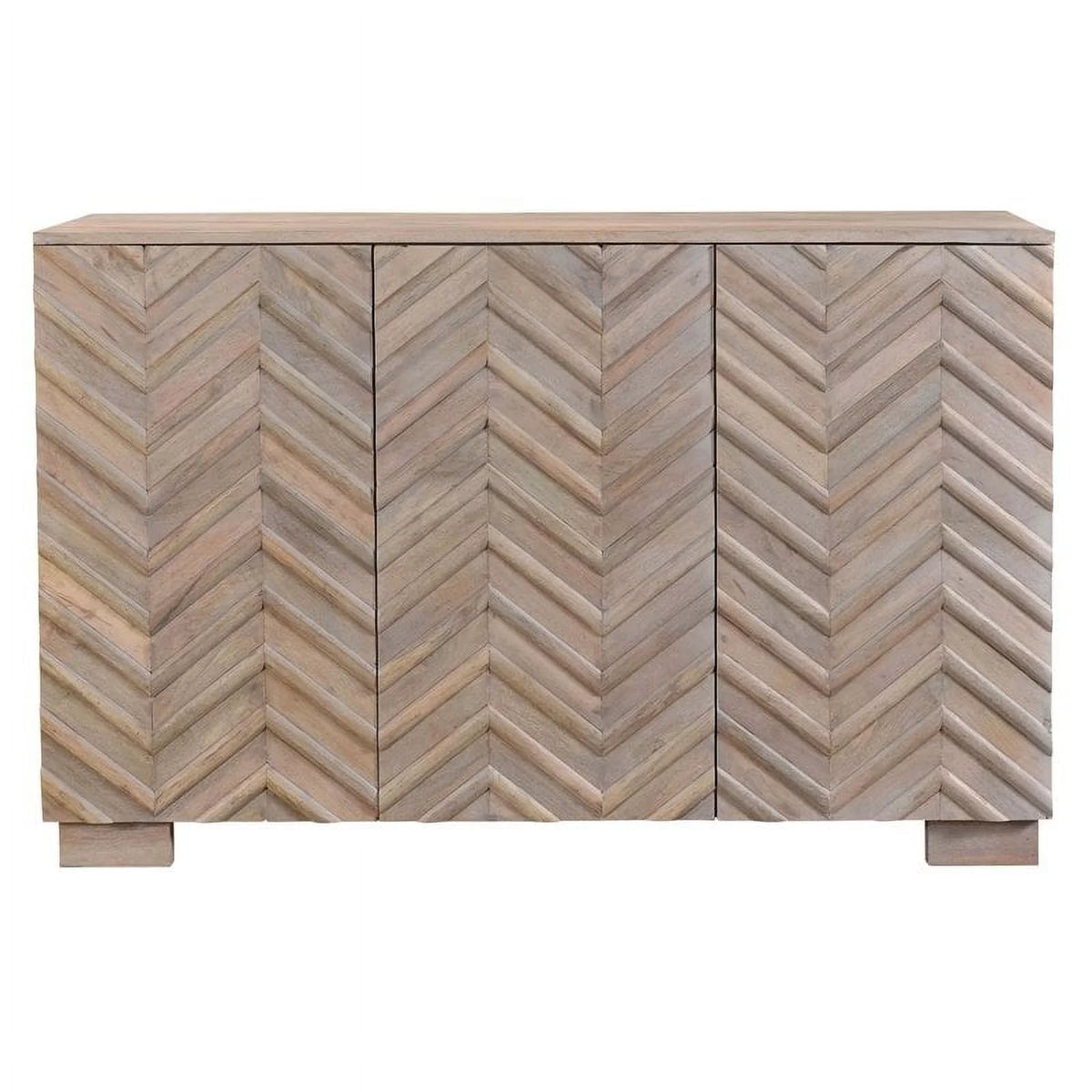 Solid Wood 3 Door Sideboard V61882