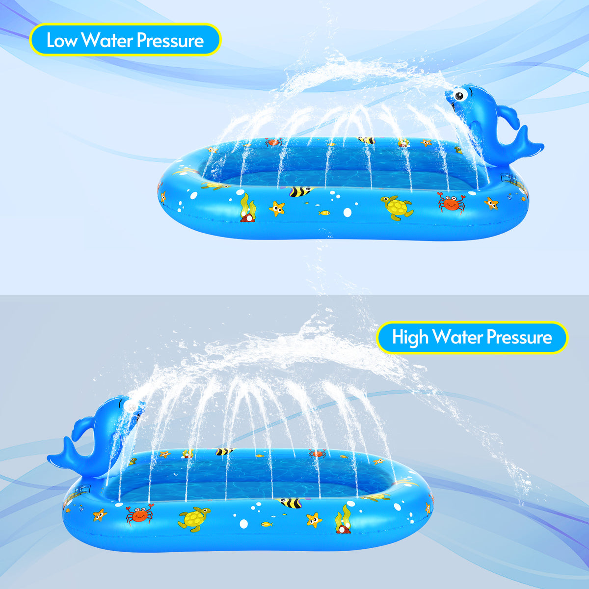 Inflatable Sprinkler Pool 170 * 101cm / 67 * 40in B20532