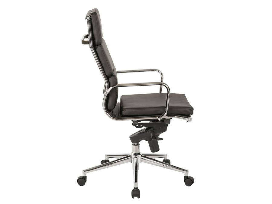 Black Bonded Leather High Back Chair H744169