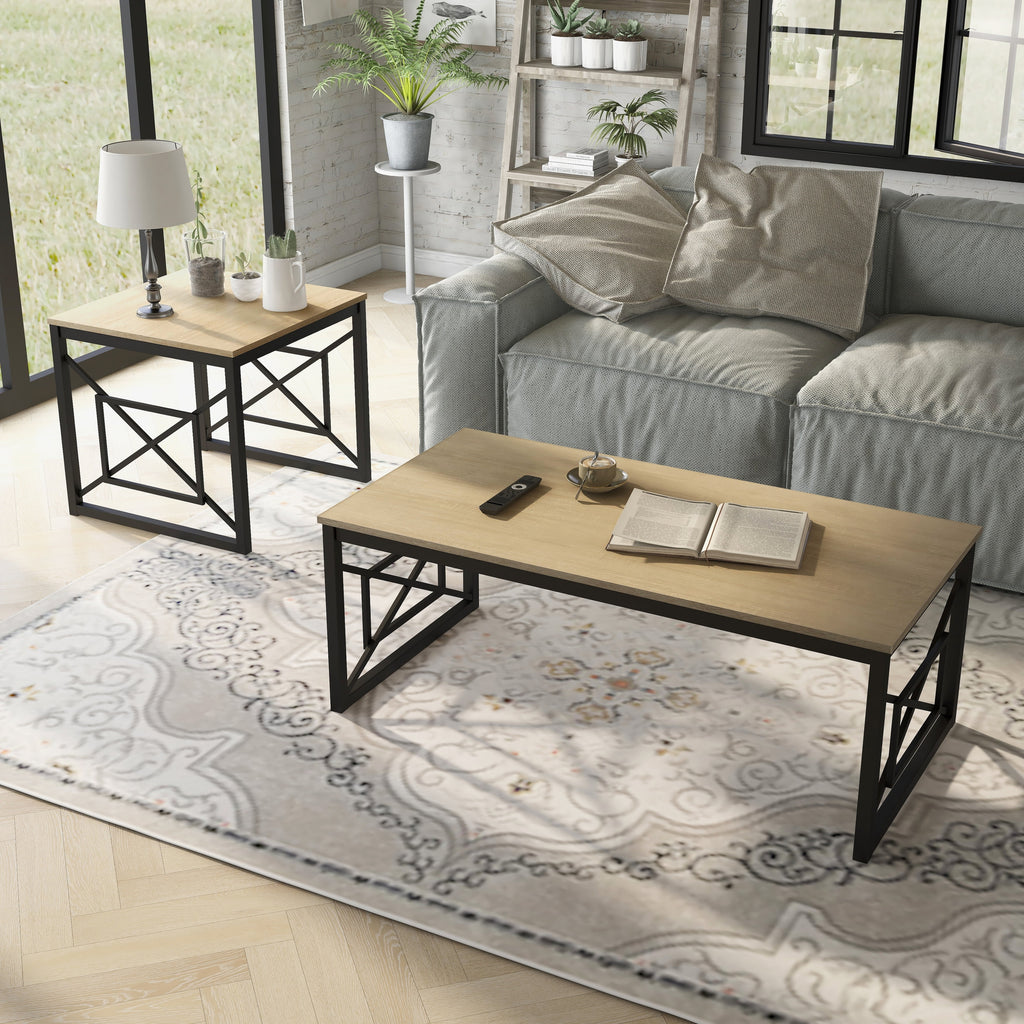 Steel 2-Piece Coffee Table Set C999992