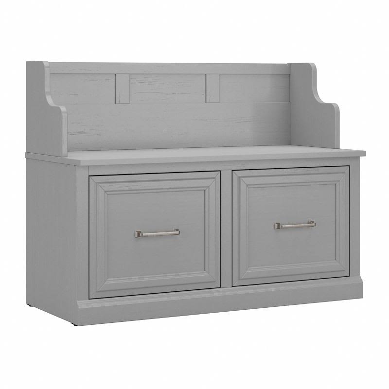 Entryway Bench with Doors in Cape Cod Gray Z511371