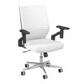 White Faux Leather Office Chair J2225