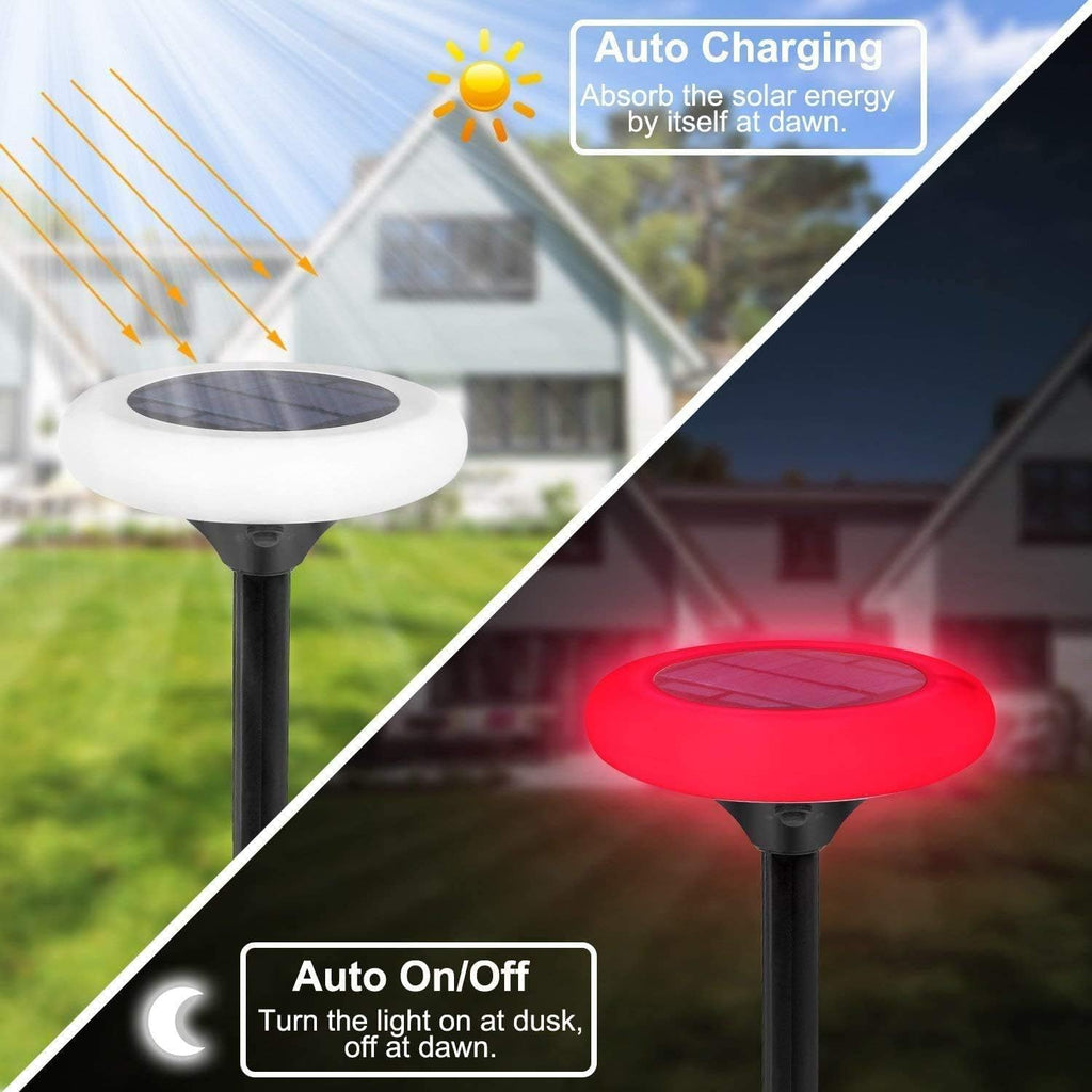 7 Color Solar Pathway Lights (4Pack) W26213