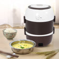 3 Layers 2L Electric Lunch Box Rice Cooker Stainless Steel E615