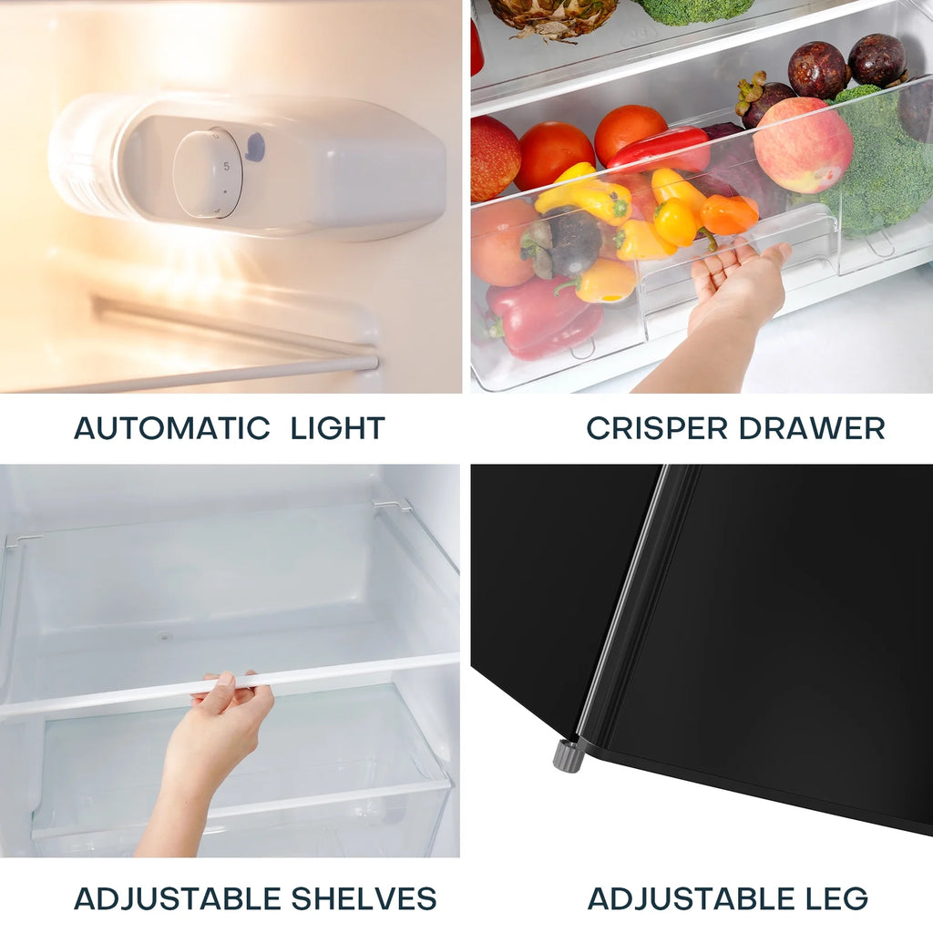 7.7 Cu.Ft. Double Door Fridge with Top Freezer B5503