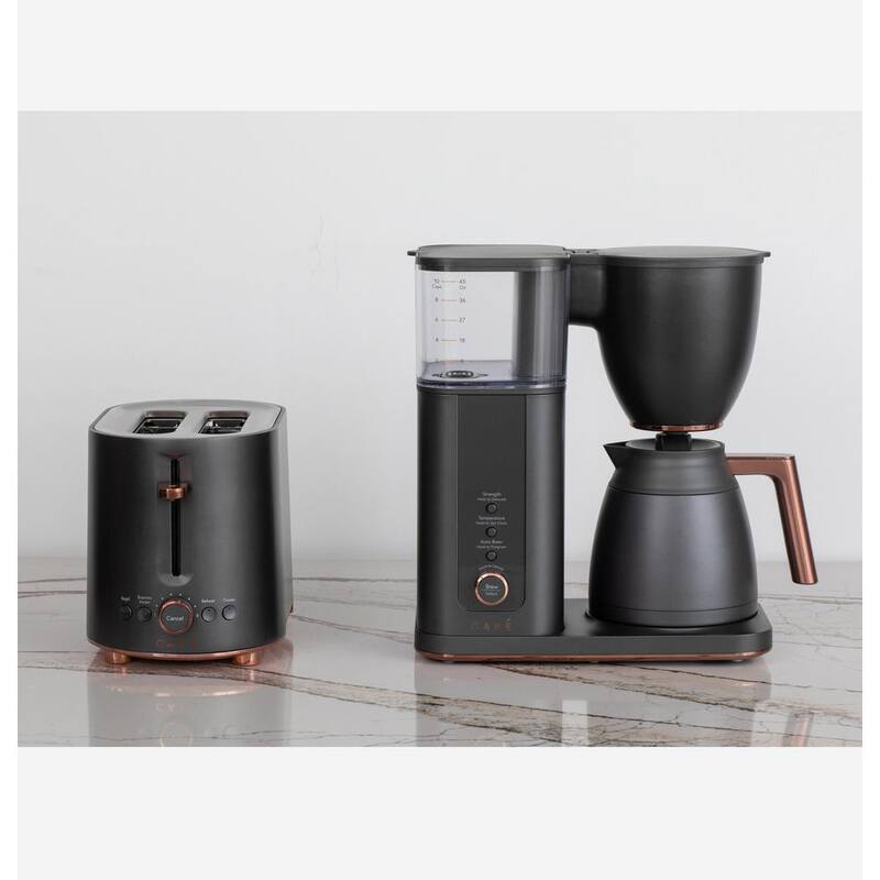 10 Cup Matte Black Drip Coffee Maker with Thermal Carafe O987702