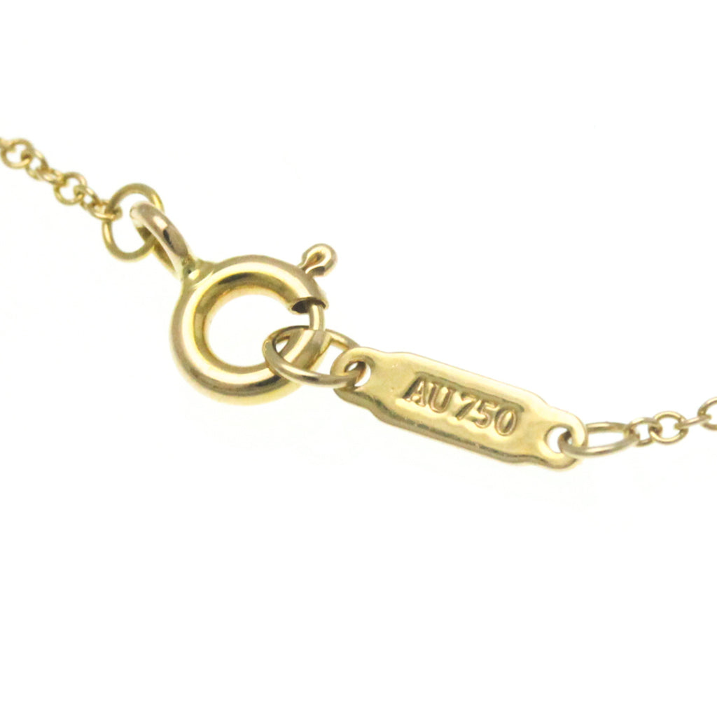 18K Yellow Gold Diamond Heart Pendant Necklace Q999388