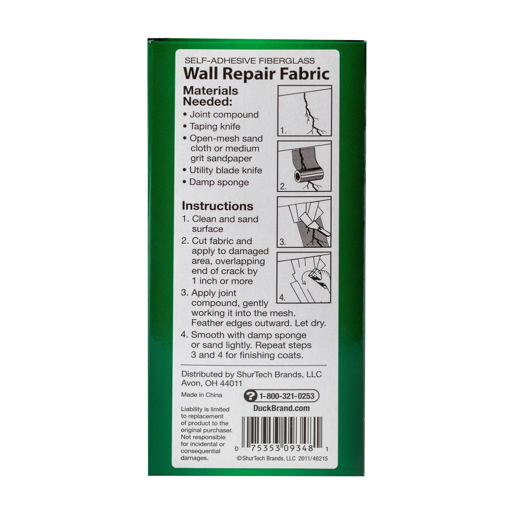 White Wall Repair Fabric Patch U9064