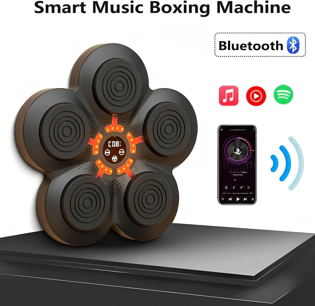 Wall Mounted Bluetooth Music Boxing Machine with Boxing Gloves T249
