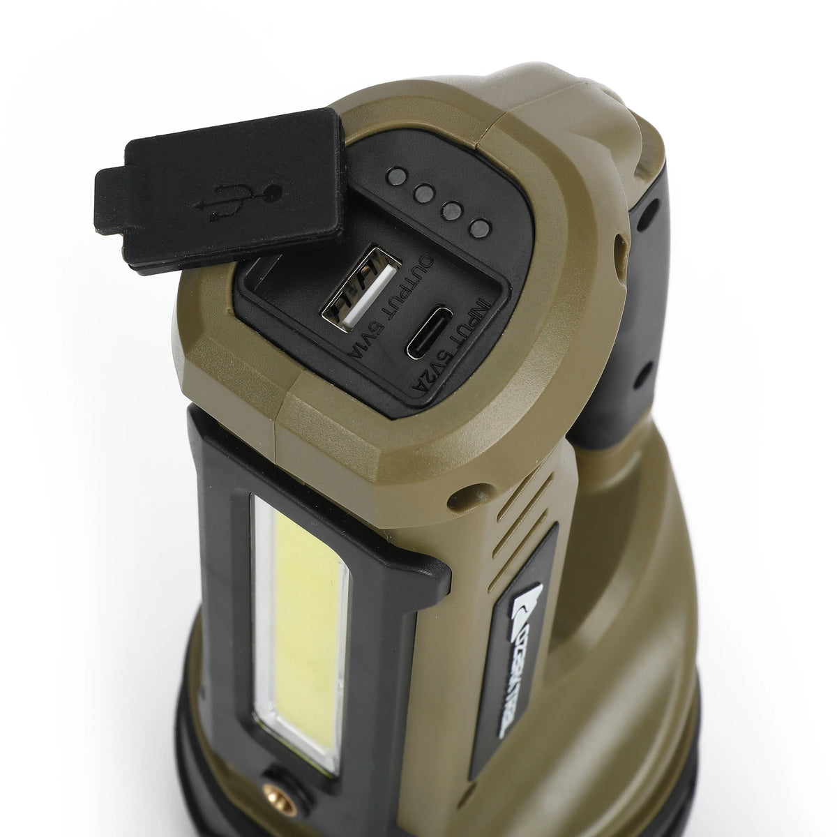 2000 Lumen Dual Source LED Rechargeable Spotlight with 5000 mAh Power Bank A60829