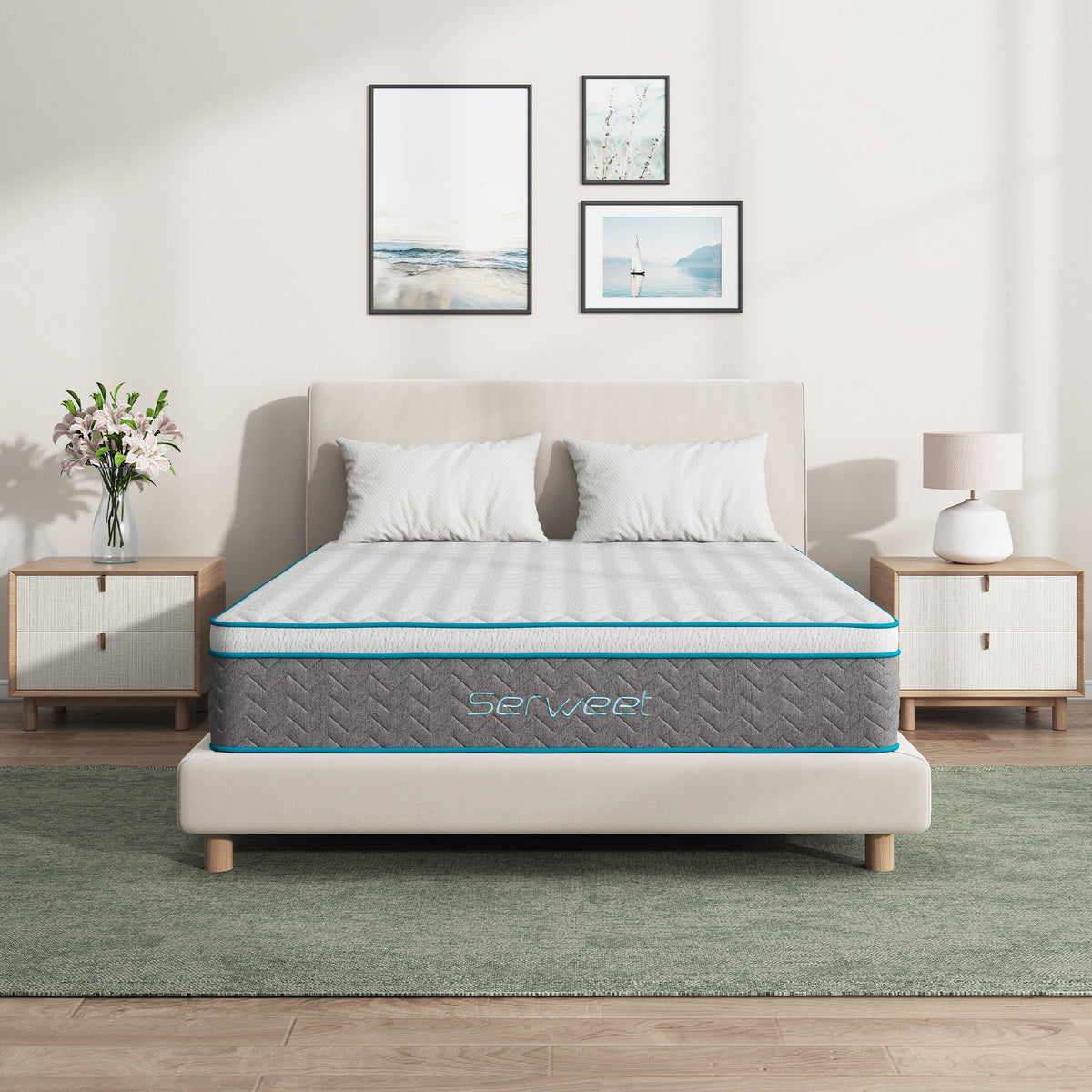 Full Size 10 inch Memory Foam Hybrid Mattress O8501