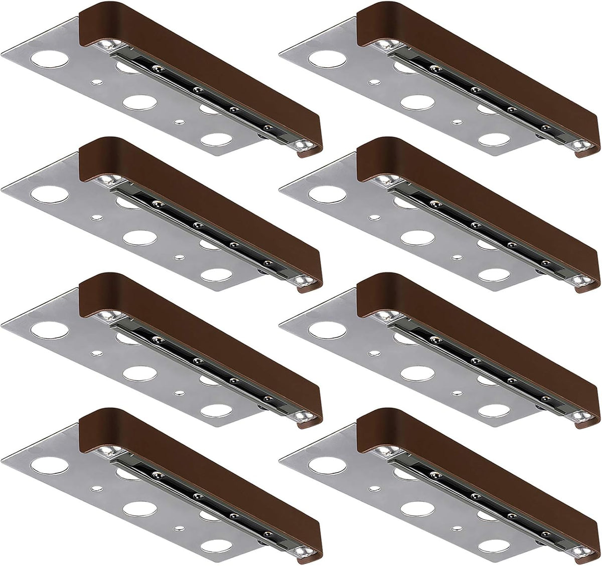 8-Pack 7 Inch 1.5W LED Hardscape Lighting, IP65 Waterproof, 12V Low Voltage, Soft White 2700K S663350