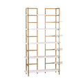 White and Gold Shelving Unit Q576826
