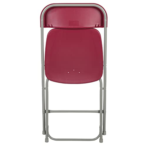 Set of 10 Black Plastic Folding Chairs P3759