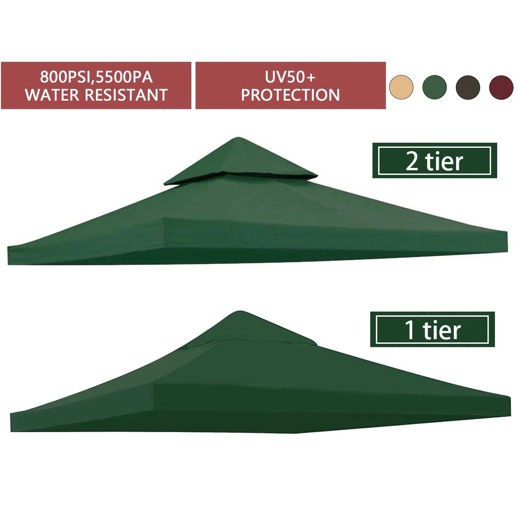 10FTx10FT Replacement Canopy Top Gazebo Tent Sunshade Cover U4340
