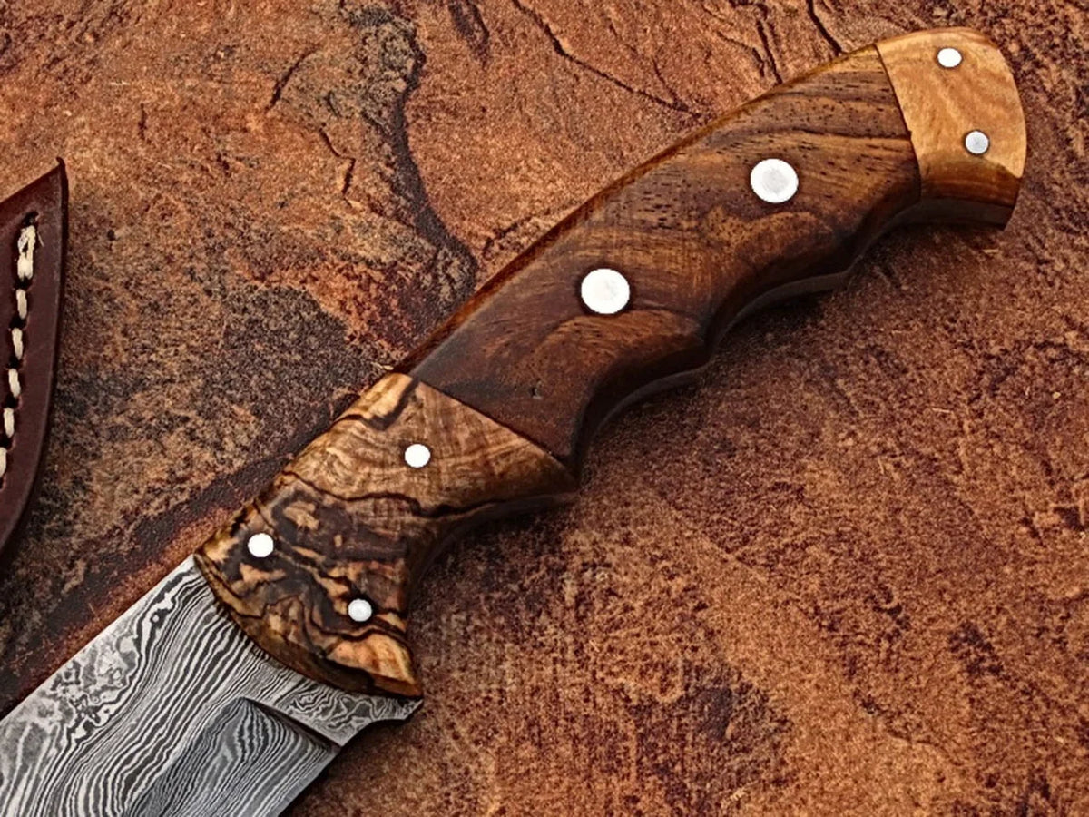 Damascus Steel Bowie Knife Y898455