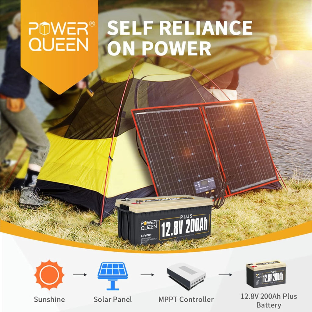 12V 200Ah LiFePO4 Deep Cycle Lithium Battery with 200A BMS Y89371