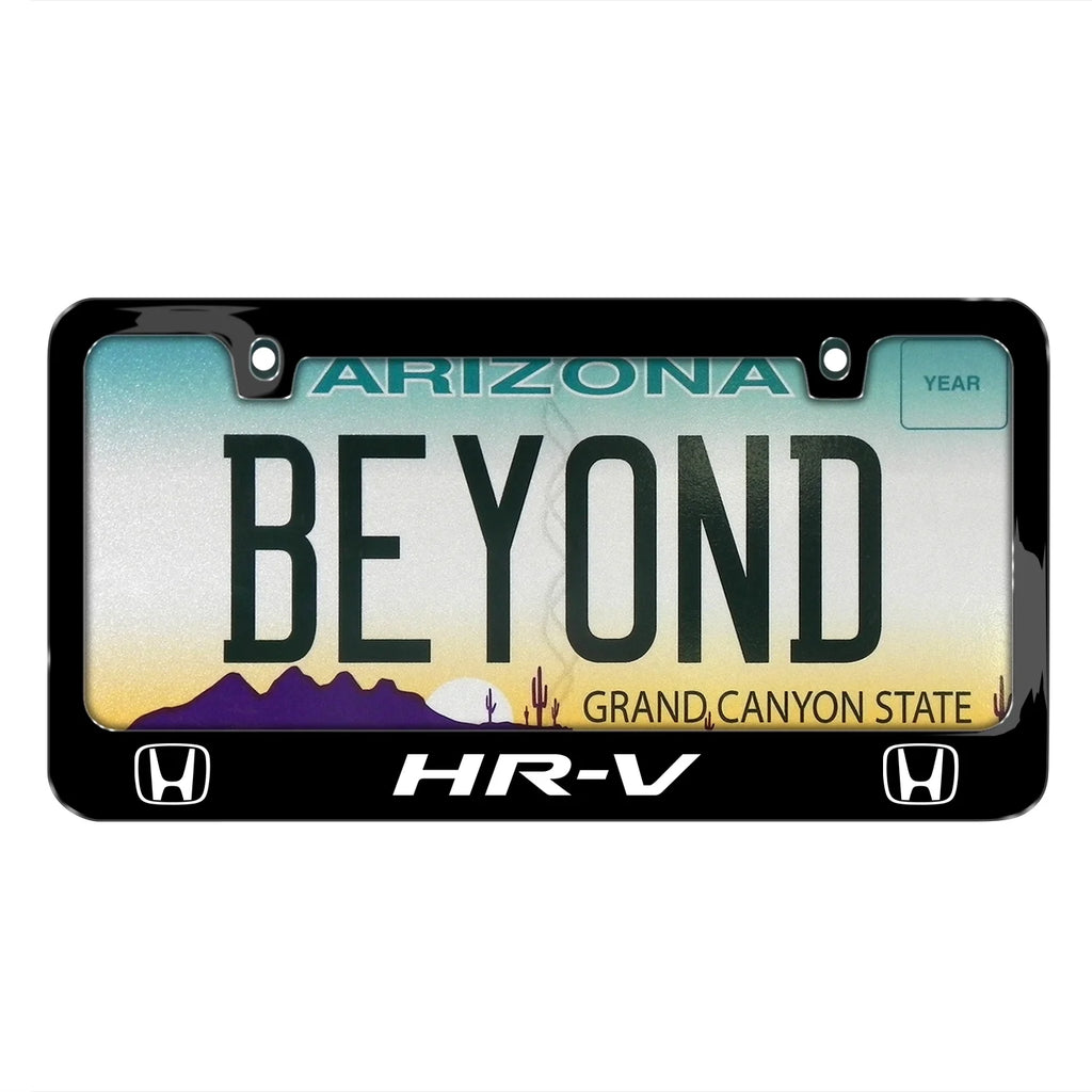 Black Metal License Plate Frame L722