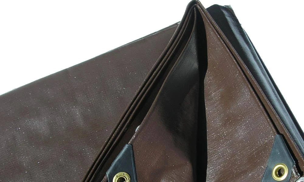 15 ft. x 40 ft. 8 oz. Brown Tarps R167