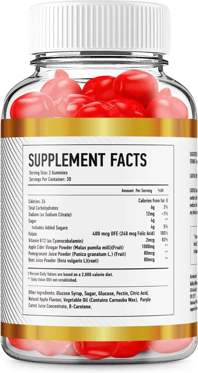 2 Pack ACV Keto Gummies Dietary Supplement 120 Gummies F4643