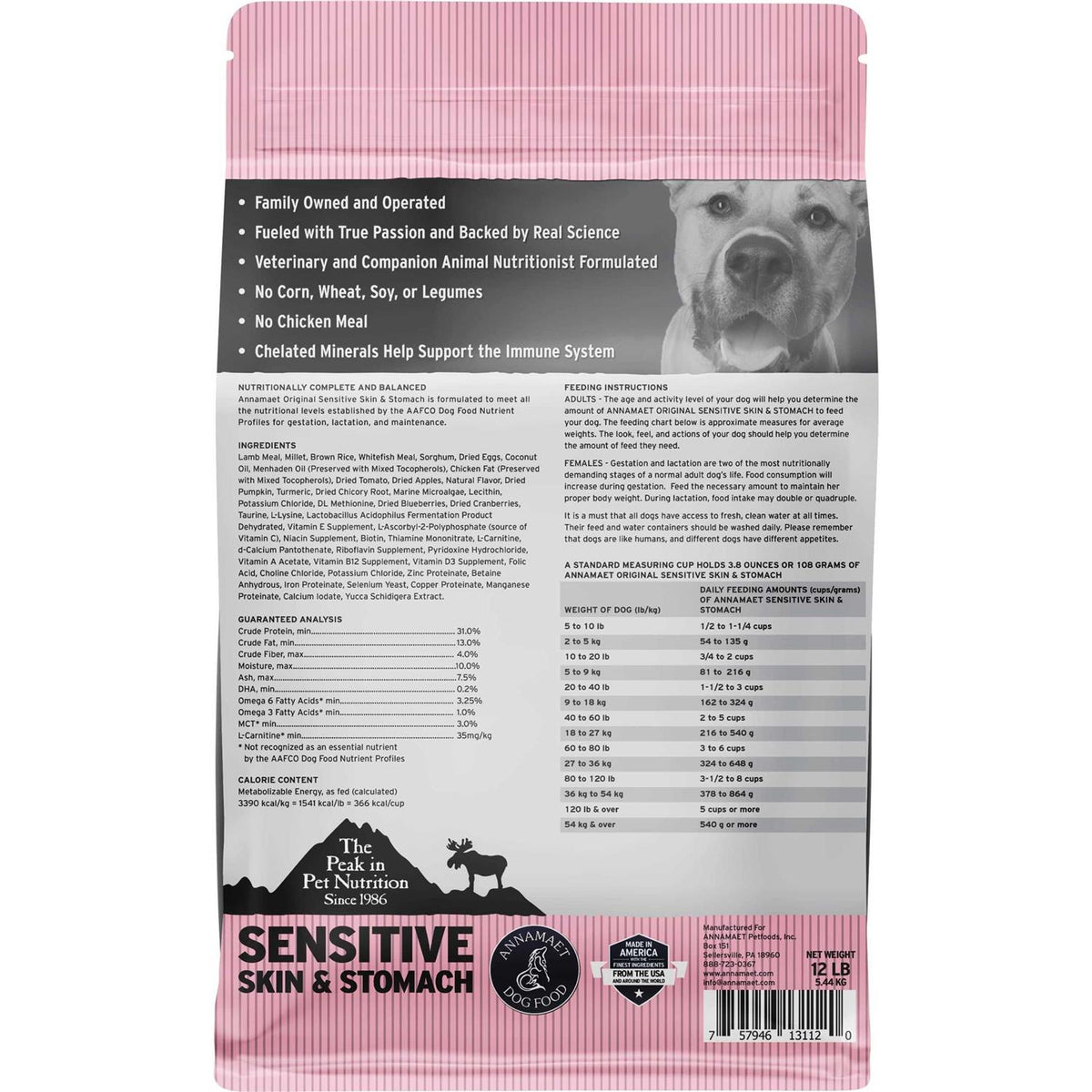 Sensitive Skin & Stomach Dry Dog Food W4596
