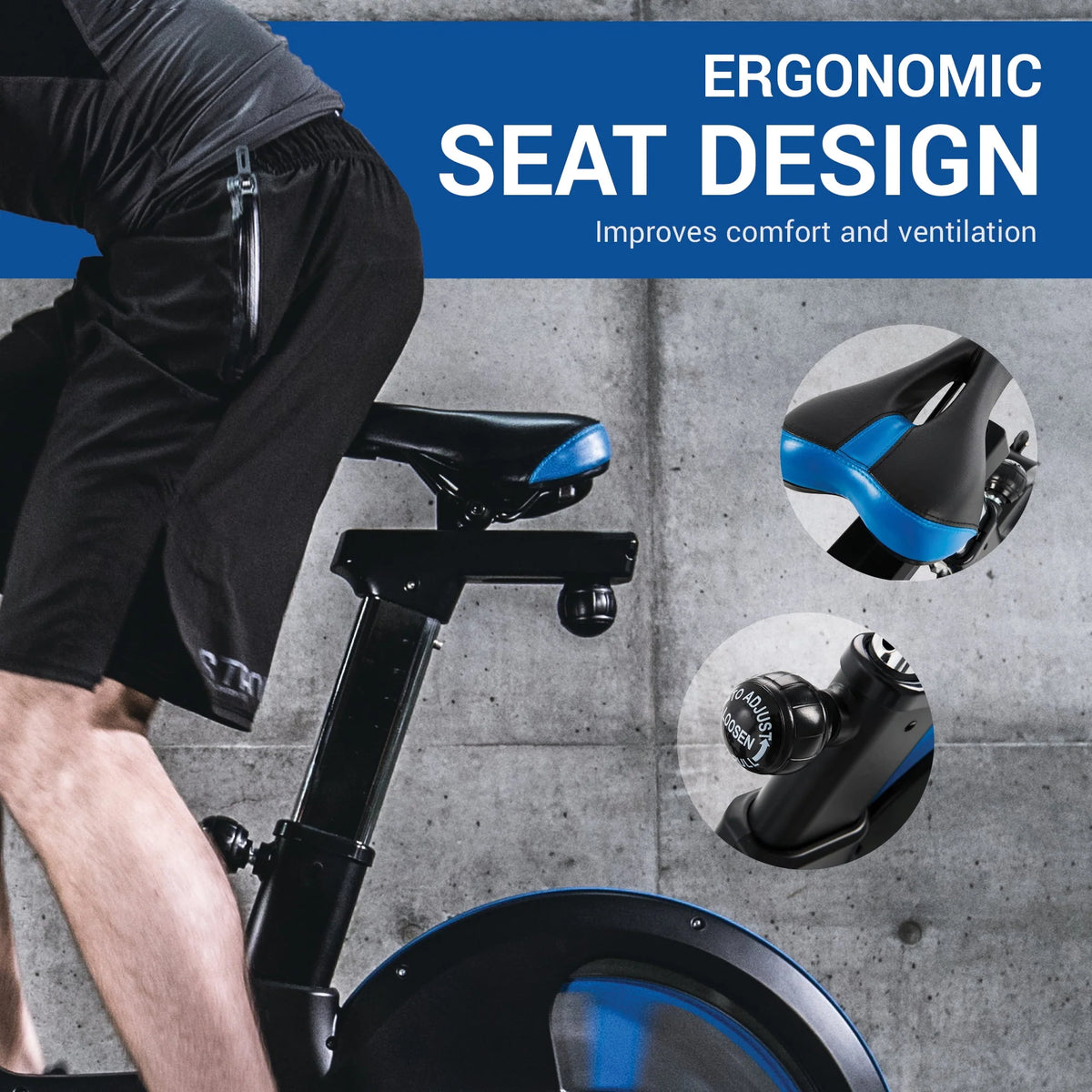 Indoor Cycling Exercise Bike with 8 Resistance Levels D392