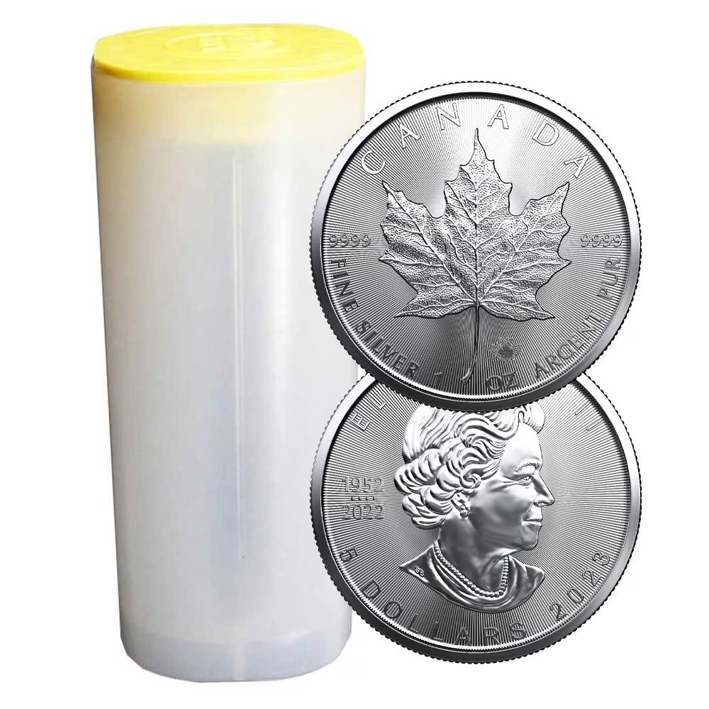 25 - 2023 $5 Silver Canadian Maple Leaf 1 oz BU T61029