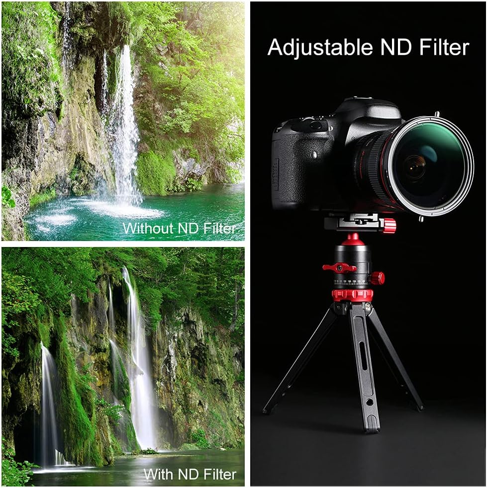 82mm Variable Fader ND2-ND32 ND Filter and CPL Circular Polarizing Filter 2 in 1 E275
